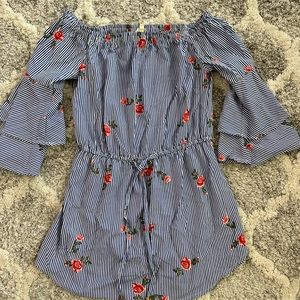 Bell sleeve floral dress